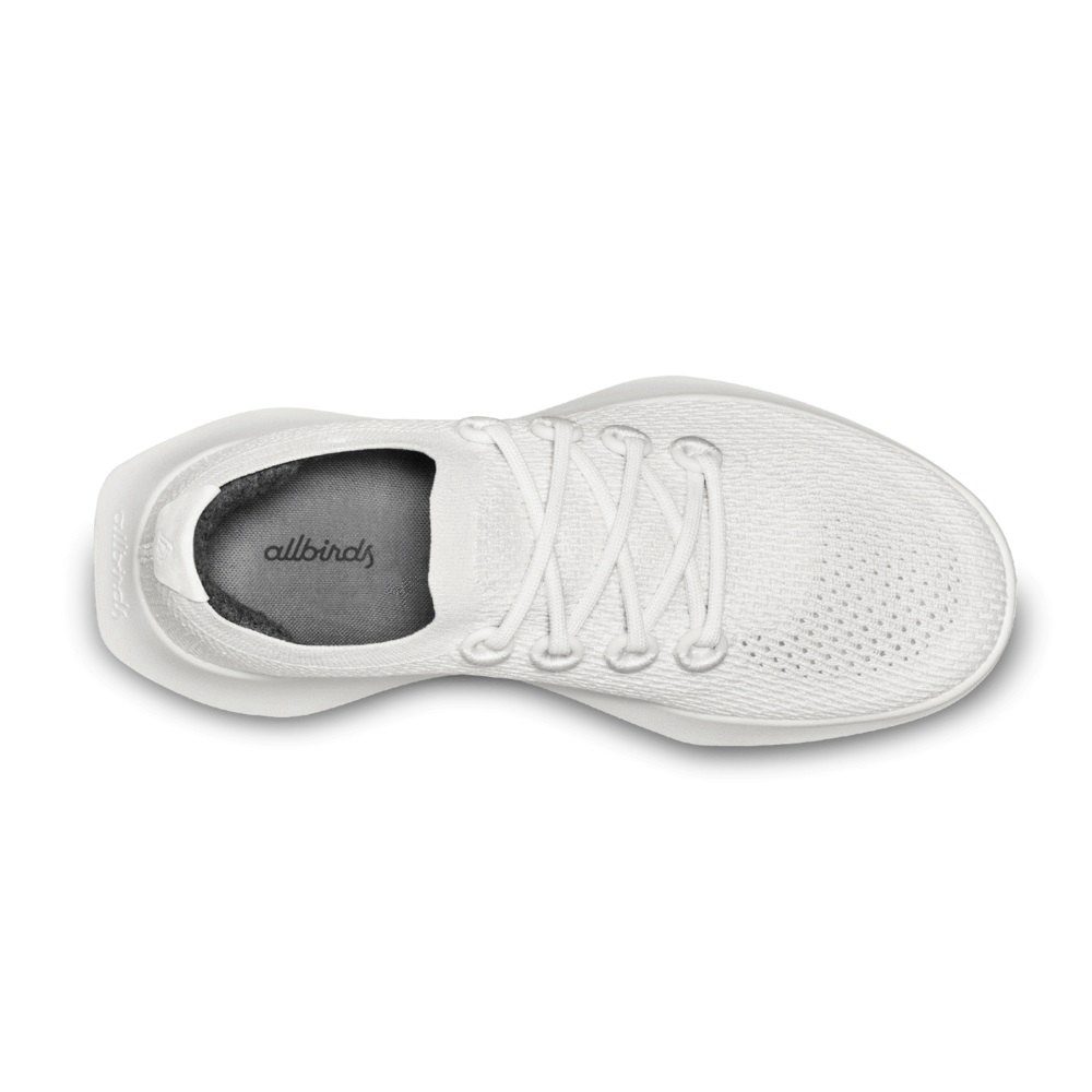 Allbirds Men\'s Running Shoes White - Tree Dashers - 83954HQTS